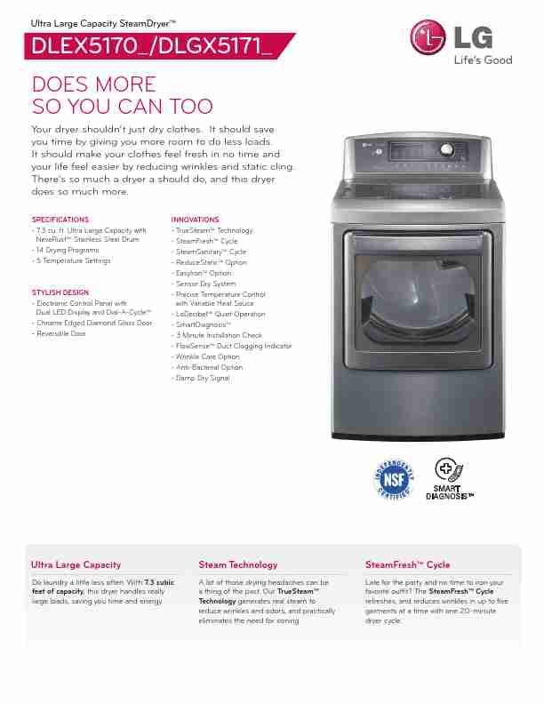 LG Electronics Clothes Dryer DLEX5170-page_pdf